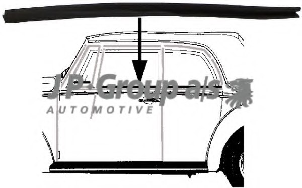 VAG 151837473 Seal, side window